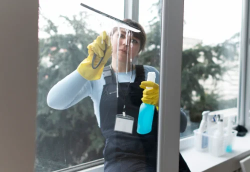 Nettoyage de vitres intérieures et extérieures à Bourg-l'Évêque